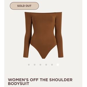 nuuds off the shoulder bodysuit